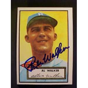  Al Rube Walker Brooklyn Dodgers #319 1952 Topps Reprint 