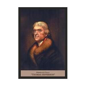  Thomas Jefferson 12x18 Giclee on canvas