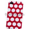 Red w/ White Dot Rear Hard Case Cover+PRIVACY LCD FILTER Film for 