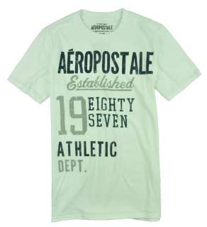 Aeropostale mens Athletic Dept Eighty Seven weathered graphic tee 