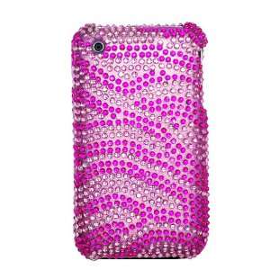 Cuffu   Pink Zebra   Apple iPhone 3G 3GS Diamond Case Cover + Screen 
