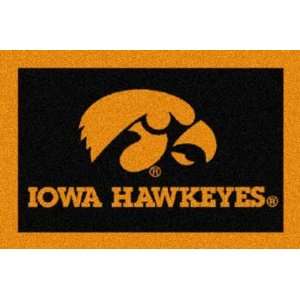  NCAA Team Spirit Rug   Iowa Hawkeyes