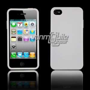 VMG Apple iPhone 4S TPU Slim Fit Skin Case Cover   White Premium 1 Pc 