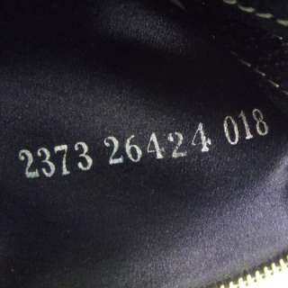 FENDI Leather Baguette Shoulder Bag Purse Navy Gold FF  