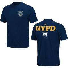 New York Yankees NYC NYPD Navy T Shirt   Yankees Tee  