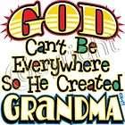 God Created Grandma Tee Sweet Cute Infant Baby Toddler Youth Spoiled 