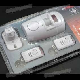   package Wireless IR Infrared Motion Sensor Alarm with 2 Remote Control