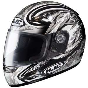 HJC CS Y Youth Hellion Full Face Motorcycle Helmet MC 5 Black Large L 