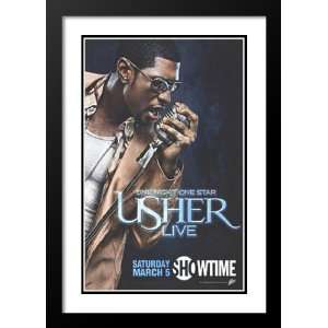  One Night One Star Usher Live 32x45 Framed and Double 