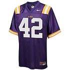 LSU TIGERS #42 Michael FORD Sewn Jersey WHITE MED  