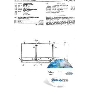  NEW Patent CD for MOVABLE STORAGE UNIT ASSEMBLIES 