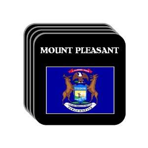 US State Flag   MOUNT PLEASANT, Michigan (MI) Set of 4 Mini Mousepad 