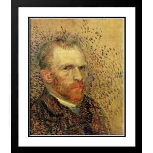 Van Gogh, Vincent 28x34 Framed and Double Matted Self Portrait  
