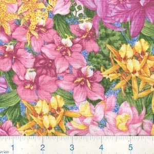    Garden Nebraska Orchid Fabric By The Yard Arts, Crafts & Sewing