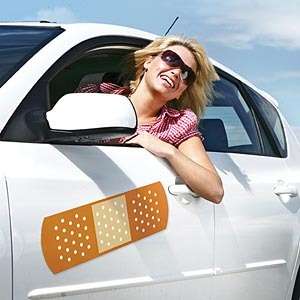 CAR MAGNET bumper Bandaid Bandage cover up for your car  