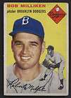 1954 Topps 177 Bob MILLIKEN Dodgers PSA 5 EX  