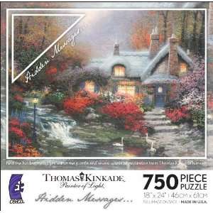  Thomas Kinkade 750 Piece Hidden Message Jigsaw Puzzle 