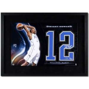 Dwight Howard Orlando Magic Autographed Jersey Numbers Piece  