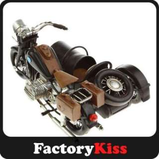 VINTAGE Handmade Iron Model of BMW Sidecar Motorcycle  