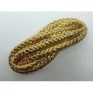  Charles J. Wahba   Wire Mesh Rounded Swirl Barrette Gold 