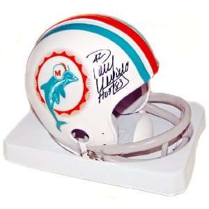  Paul Warfield Autographed Miami Dolphins Throwback Mini 
