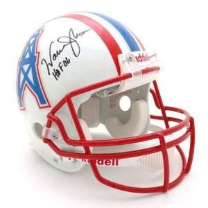  Warren Moon Autographed Helmet  Details Houston Oilers 