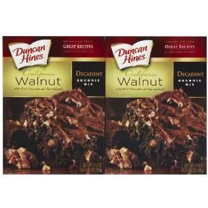 Duncan Hines Walnut Brownie Mix, 17.6 Grocery & Gourmet Food