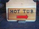 WOODEN SIGNS   CUSTOM ENGRAVED HOT TUB WOOD SIGN