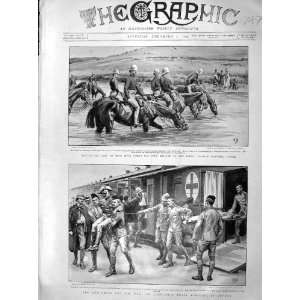  1899 Mooi River Boers Horses Red Cross Ambulance Train 