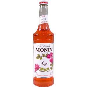 Monin Gourmet Rose Syrup   750ml  Grocery & Gourmet Food
