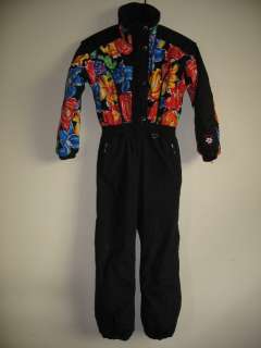   /kids Snow Suit One Piece With Hood Girls Black/Floral Size 8  
