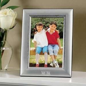 Exclusive Gifts and Favors Moms Beaded Silver Picture Frame By Cathy 