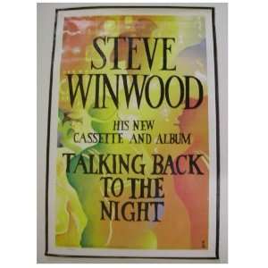  Steve Winwood Poster Talking Back To The Night Everything 
