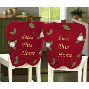   Home Red Apple Fabric Chair Covers By Collections Etc Toys & Games