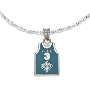  New Orleans Hornets NBA Sterling Silver Pendant With Chain 