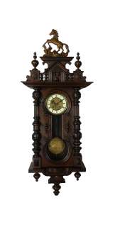 Antique German Kienzle Keyhole wall clock at 1900  