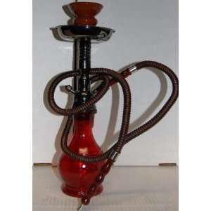 Hookaholic Junior Red 1 Hose Hookah with Matching Case and Accessories