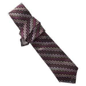    Missoni for Target Mens Neckwear Tie   Purple/pink Zig Zag Beauty