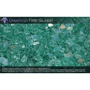  Blue Green Reflective   Fireplace Glass   60 LBS.