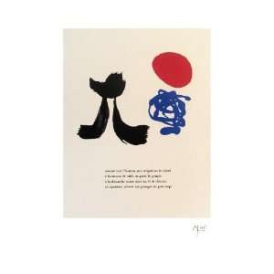  Joan Miro   Illustrated Poems parler Seul Lithograph 