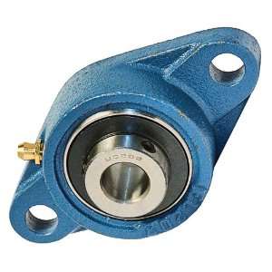 15mm Mounted Bearing UCFL202 + 2 Bolts Flanged Cast Housing  