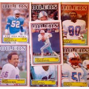  1983 Houston Oilers complete Topps Team Set Sports 