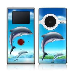  Dolphins Design Protective Skin Decal Sticker for Flip 