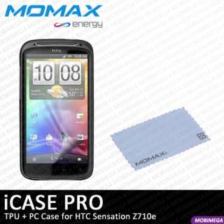 Momax iCase Pro PC + TPU Case Cover HTC Sensation Z710e w Screen 
