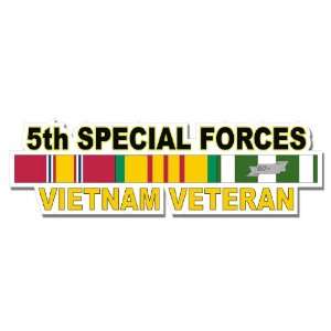 US Army 5th Special Forces Vietnam Veteran Window Strip Decal Sticker 