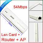 D2012B 54Mbps WiFi 3 in 1 AP + Router + Network Bridge wireless LAN 