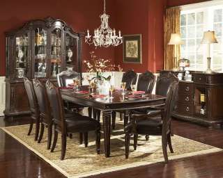 PATRICIAN   7pcs FORMAL TRADITIONAL RECTANGULAR DINING ROOM TABLE 