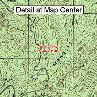  USGS Topographic Quadrangle Map   Huachuca Peak, Arizona 
