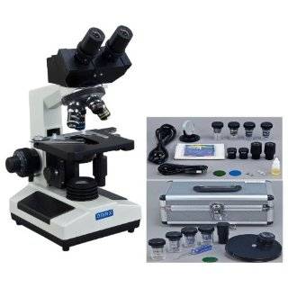OMAX 40X 2000X Digital Binocular Compound Microscope with Built in 3 