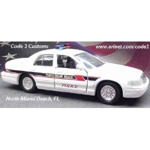  CODE 3 NORTH MIAMI BEACH, FL POLICE DECALS   1/43 ONLY 